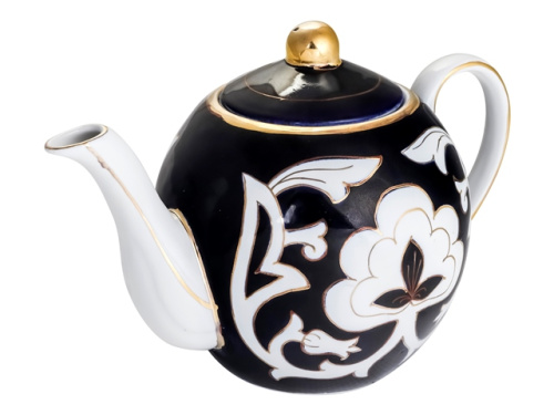 Чайник Пахта, Turon Porcelain, с золотом, 1.5 л