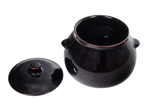 Горшок для запекания "Славянская Керамика", Коричневый, 0.6 л