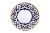 Ляган рифленый Пахта, Turon Porcelain, с золотом, Ø 23.5 см
