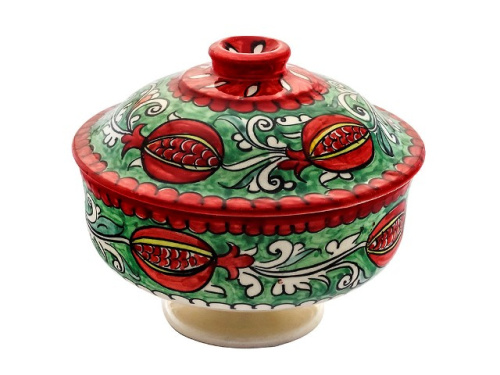 Набор чайный "Риштанская керамика", Гранат, 10 предметов