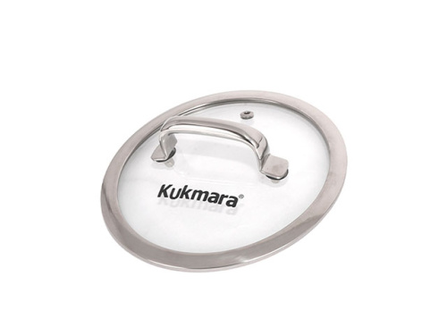 Ковш 1.5 л из нержавеющей стали со стеклянной крышкой, Kukmara (Leon), LN-LDL1516G