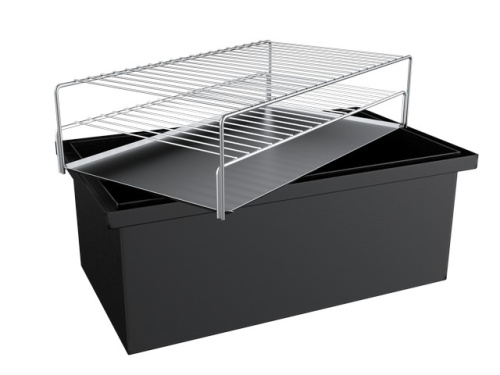 Коптильня двухъярусная Grillux "Smoky Proof BLACK" с гидрозатвором