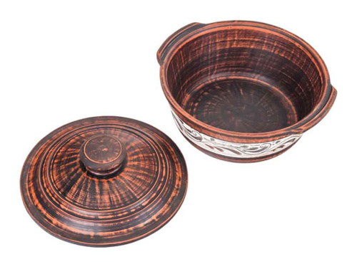 Жаровня с ручками "Славянская Керамика", Ангоб, 2 л