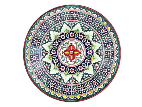 Блюдо Ляган "Риштанская керамика", Коракалам, Ø 42 см