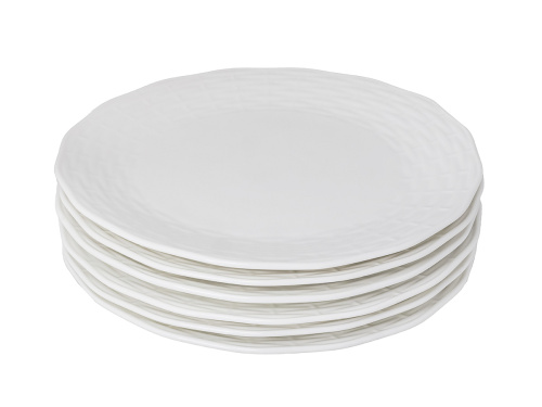 Набор фарфоровых тарелок "Левана" 6 штук, PLOVER, 25 см
