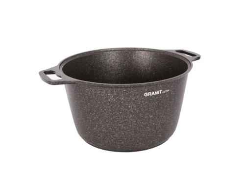 Кастрюля 8 л с антипригарным покрытием со стеклянной крышкой, Kukmara (Granit Ultra Original), кго82а