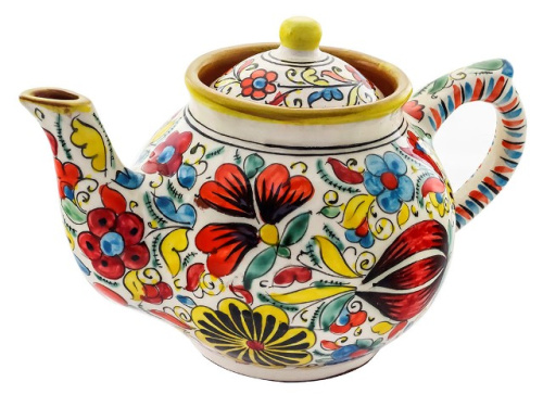 Набор чайный "Риштанская керамика", Турецкий стиль, желтый, 6 предметов