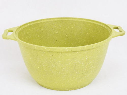 Кастрюля 4 л с антипригарным покрытием со стеклянной крышкой, Kukmara (Trendy style lime), к41tsl