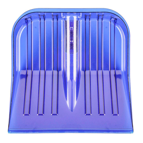 Лопата для снега без черенка Альтернатива М7243, (синий), 420х115х430 мм