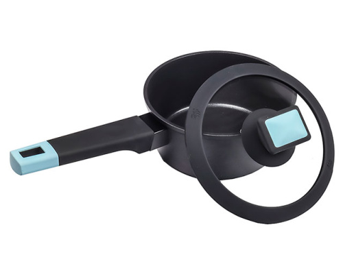 Ковш с антипригарным покрытием со стеклянной крышкой PLOVER, 16 см