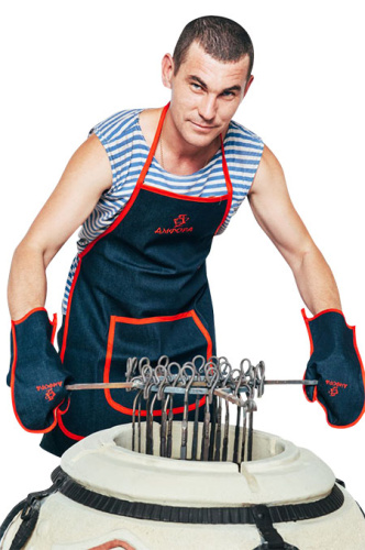 Набор «Тандыр-МАN!!!» (фартук, 2 рукавицы)