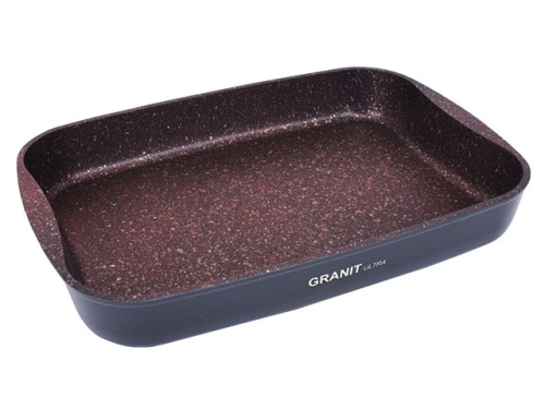 Противень с антипригарным покрытием 36.5x26x5.5 см, Kukmara (Granit Ultra Red), пга02а