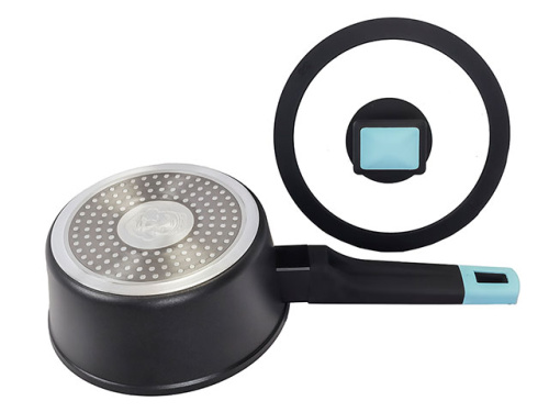 Ковш с антипригарным покрытием со стеклянной крышкой PLOVER, 16 см Ковш с антипригарным покрытием со стеклянной крышкой PLOVER, 16 см