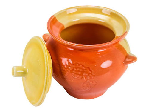 Горшок для запекания "Славянская Керамика", 2 цвета, 0.5 л SLV058