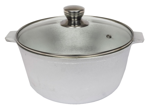 Котел со стеклянной крышкой 3л (овальное дно), DAVR METALL