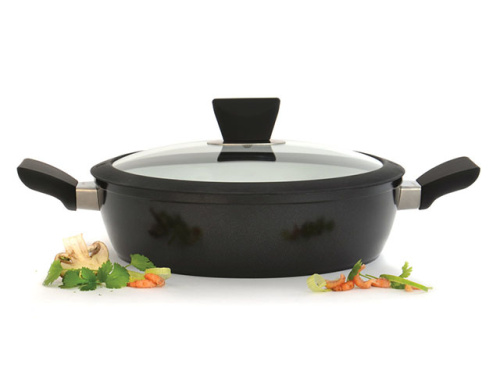 Сотейник со стеклянной крышкой двумя ручками BergHOFF Eclipse, 26 см