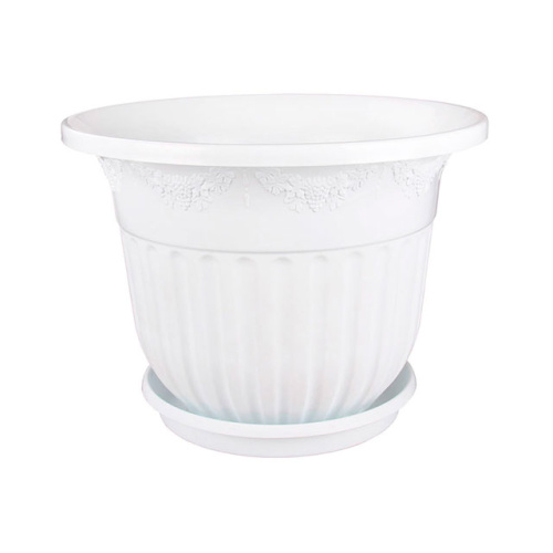 Горшок цветочный Альтернатива "Лозанна" М1610, (белый), 1,5 л