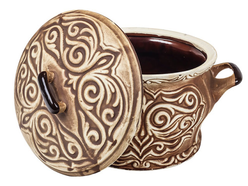 Супник "Славянская Керамика", Орнамент бежевый матовый, 3 л