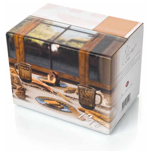 Набор чайный стекл., Elica, 12 предметов  Набор чайный стекл., Elica, 12 предметов