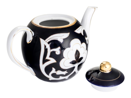 Чайник Пахта, Turon Porcelain, с золотом, 1.5 л