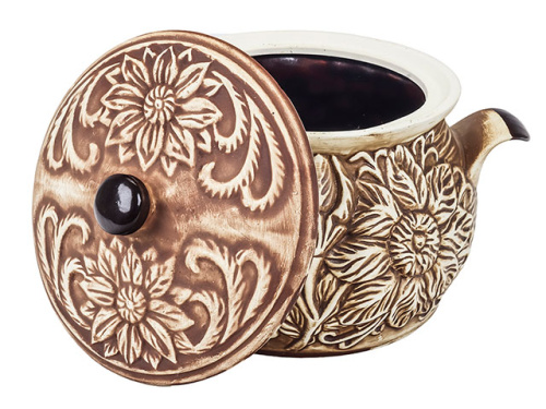 Супник "Славянская Керамика", Подсолнух бежевый матовый, 3 л