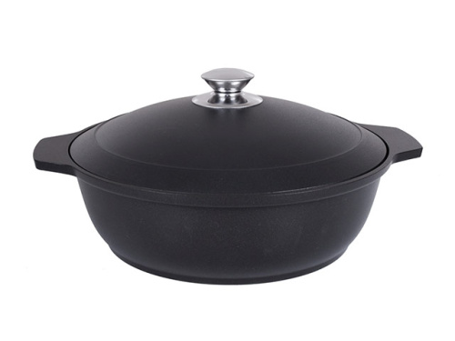 Кастрюля-жаровня 3 л с антипригарным покрытием с крышкой Kukmara (Традиция), ж30а