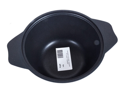 Кастрюля 1 л с антипригарным покрытием со стеклянной крышкой Kukmara (Традиция), к01а