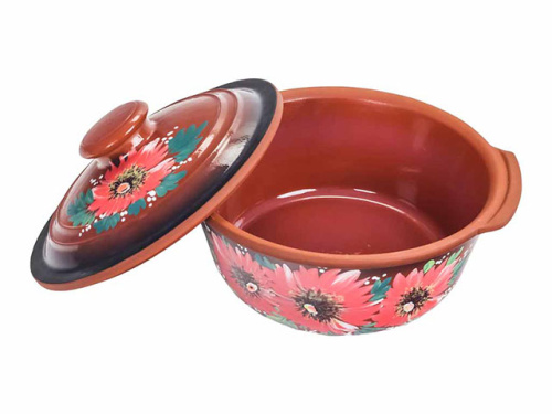 Жаровня с ручками "Славянская Керамика", Мак, 2 л