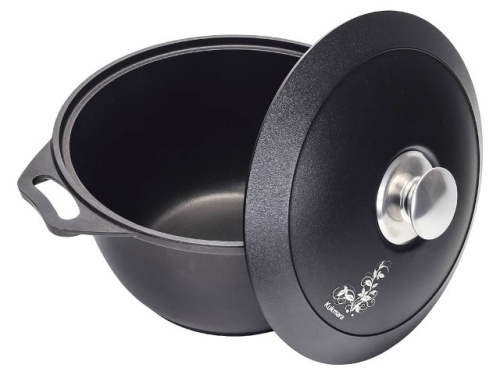 Кастрюля 6 л с антипригарным покрытием с крышкой Kukmara (Традиция), к60а