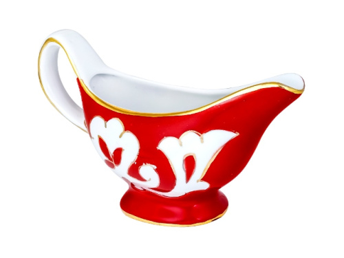 Соусник Красная Пахта, Turon Porcelain, с золотом