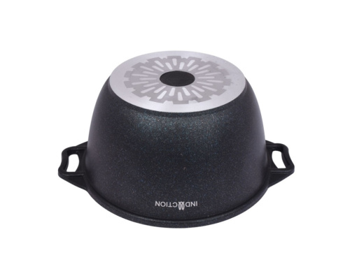 Кастрюля 3 л с антипригарным покрытием со стеклянной крышкой, Kukmara (Granit Ultra Induction Blue), кгги32а