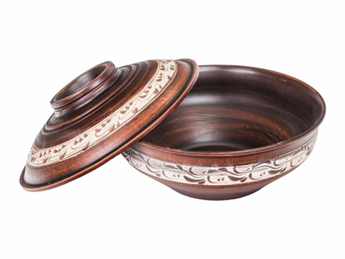 Миска для шашлыка "Славянская Керамика, Беленная, 4.5 л