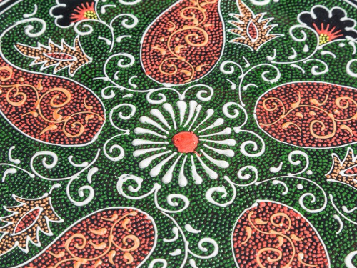 Ляган "Риштан", Узбекистан, диаметр 32 см