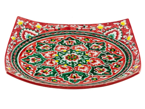 Блюдо Ляган квадратный "Риштанская керамика", Ø 41 см