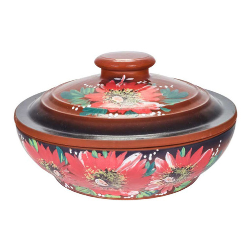 Жаровня малая "Славянская Керамика", Мак, 1.4 л