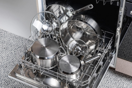 Кастрюля 4.5 л из нержавеющей стали со стеклянной крышкой, Kukmara (ORION), ORN-CA4522G