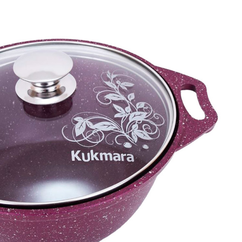 Кастрюля 2 л с антипригарным покрытием со стеклянной крышкой, Kukmara (Trendy style mystery), к21tsm