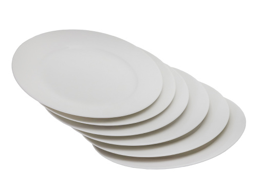 Набор фарфоровых тарелок "Аврора" 6 штук, PLOVER, 20 см