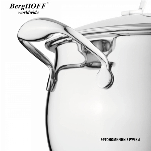 Кастрюля с крышкой BergHOFF Zeno Essentials, 1.8 л Кастрюля с крышкой BergHOFF Zeno Essentials, 1.8 л