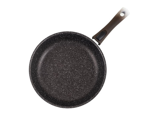 Сковорода 28 см с антипригарным покрытием со съемной ручкой, Kukmara (Marble Induction Кофейный мрамор), смки282а