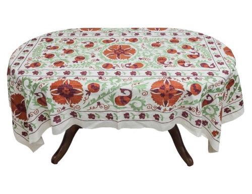 Скатерть сюзане, длина 220 см, ширина 150 см