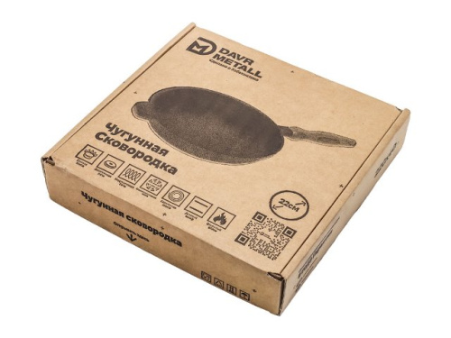 Сковорода чугунная DAVR METALL, 22 см