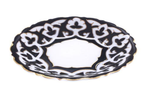 Тарелка "Пахта", рифленый край, Премиум, диаметр 16 см