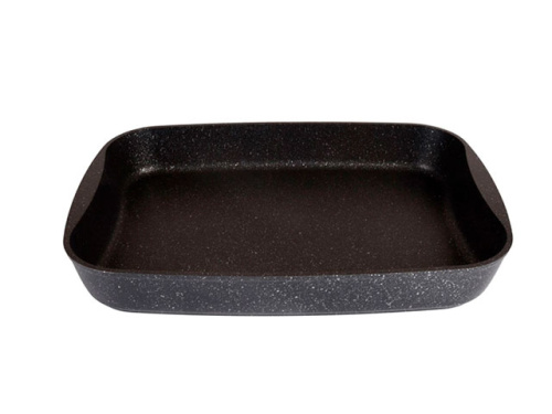 Противень с антипригарным покрытием 36.5х26х5.5 см, Kukmara (Темный мрамор), пмт02а