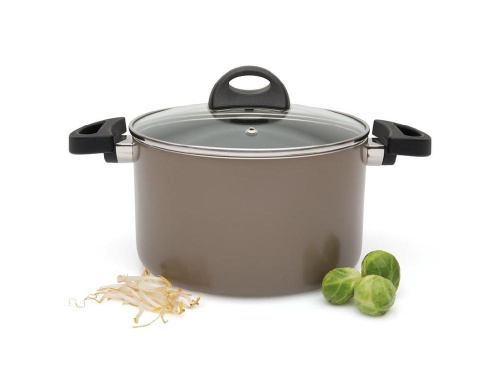 Кастрюля со стеклянной крышкой BergHOFF Eclipse, (серый) 3.7 л