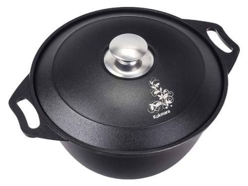 Кастрюля 6 л с антипригарным покрытием с крышкой Kukmara (Традиция), к60а