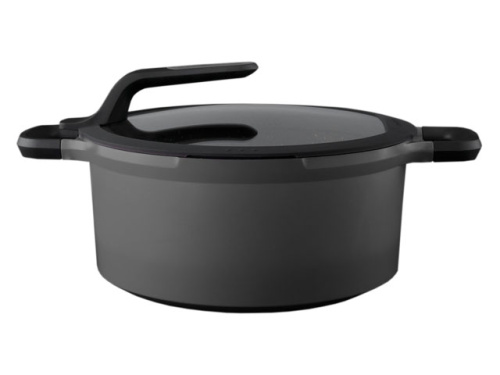 Кастрюля со стеклянной крышкой BergHOFF Gem grey, 7.3 л