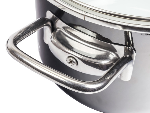 Набор кастрюль №13 Bon Appetit, 3 предмета, мокрый асфальт