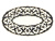 Тарелка овальная Пахта, Turon Porcelain, с золотом, Ø 23 см Тарелка овальная Пахта, Turon Porcelain, с золотом, Ø 23 см