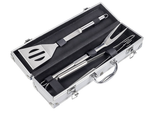 Набор для барбекю в алюминиевом кейсе, 3 предмета